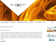 Tablet Screenshot of elementim.co.za